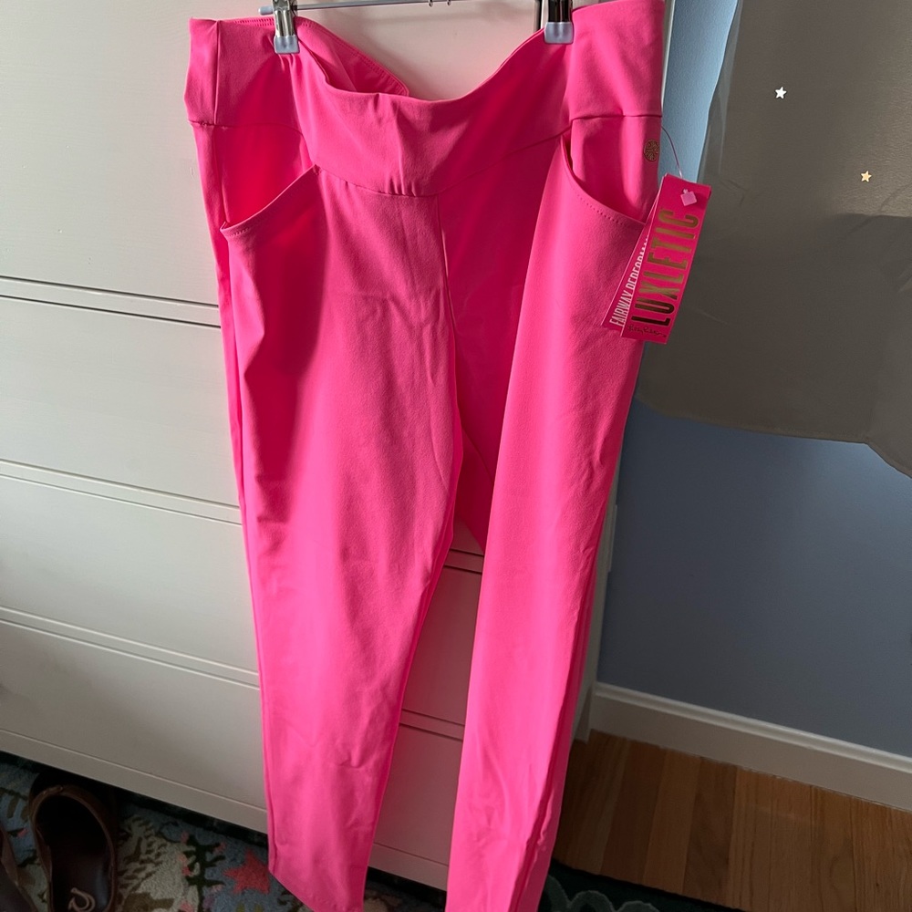 Lilly Pulitzer Corso pant hot pink 14 brand new with tags